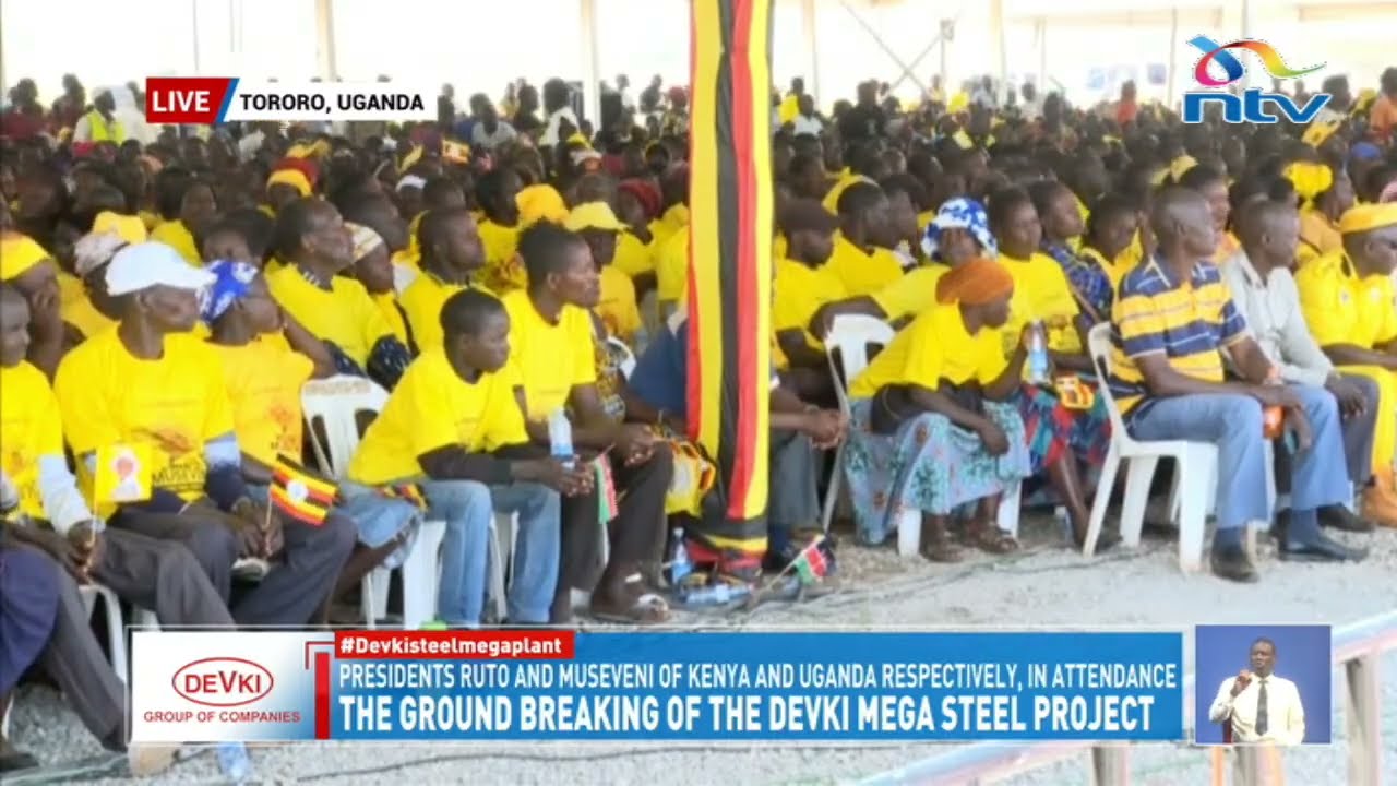 Ground breaking of Devki steel plant in Tororo, Uganda