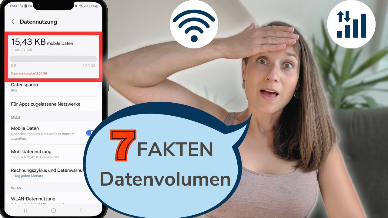 MOBILE DATEN ANDROID & IPHONE - Verbrauch Datenvolumen