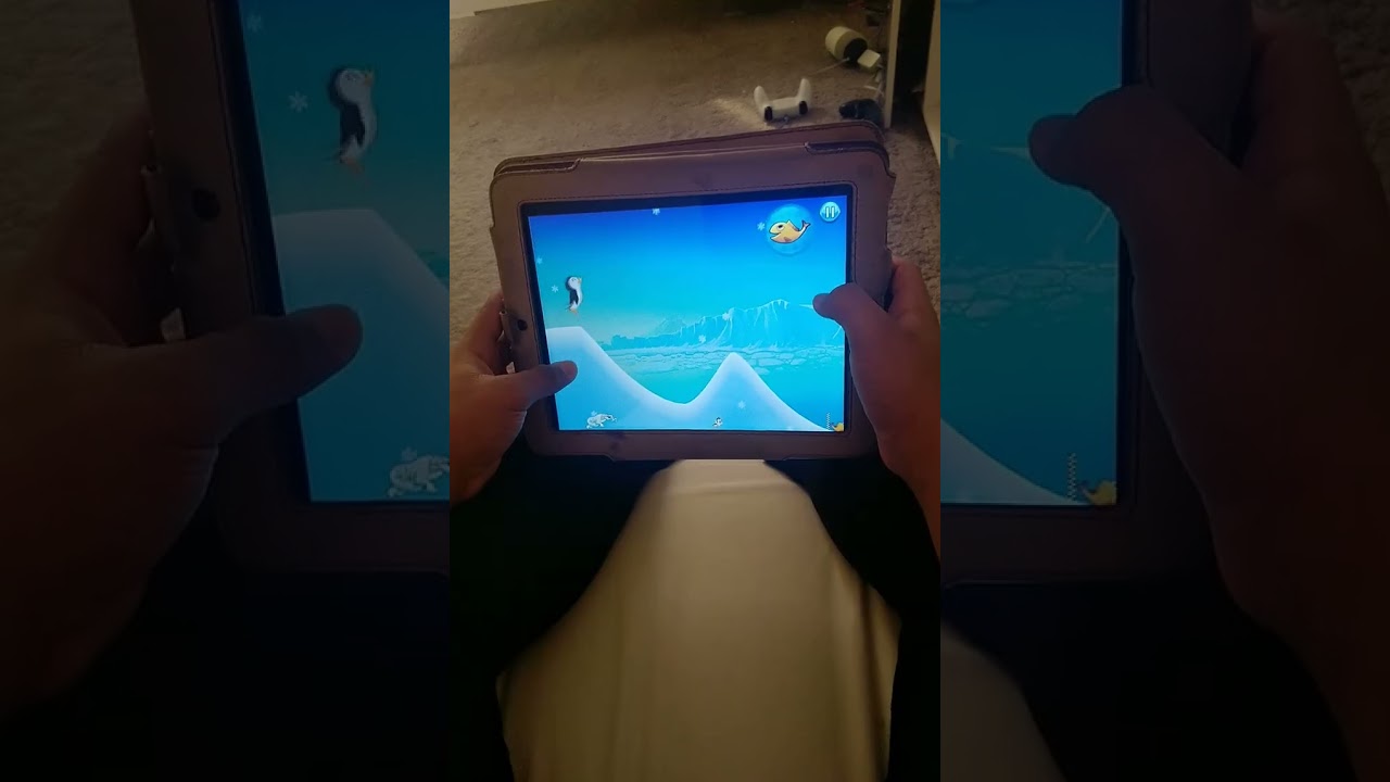 Racing Penguin - Running on iPad 4th iOS 10.3.4 - Waleed Boston Gaming -  iOS Gameplay 