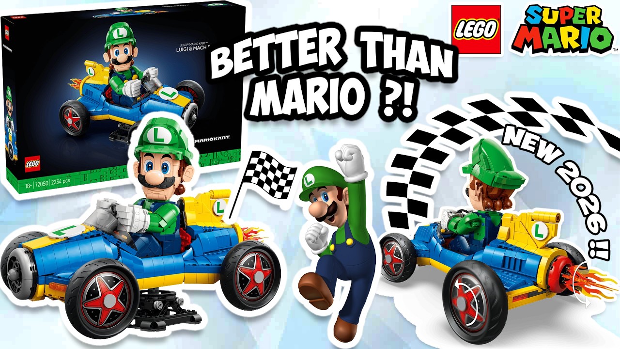 Лучше, чем Mario Kart? LEGO Mario Kart Luigi Mach 8 (72050) &ndash; Первый взгляд! Новинка 2026 года!