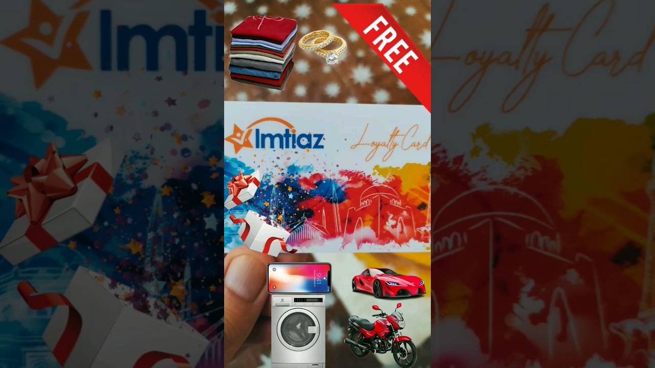 GET LOYAL AND EARN REWARDS FOR FREE #imtiazsupermarket #loyaltycard #imtiazmegamall