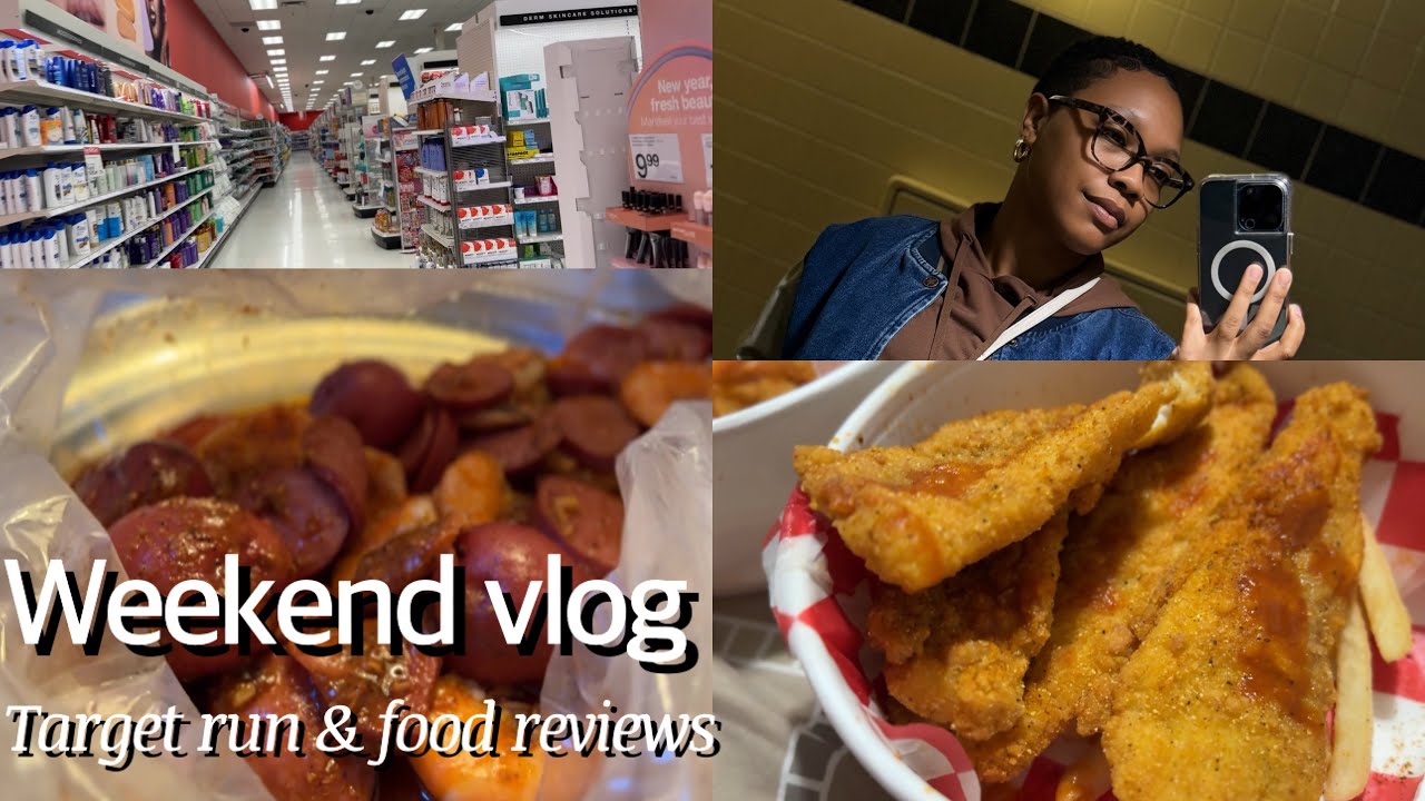 WEEKEND vlog: ft. Mighty Crab and Catfish Kitchen food review| Little Rock|Alfredo lasagna & target