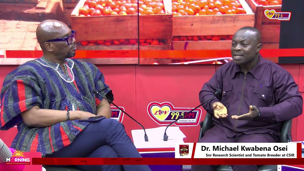 Dr. Michael Kwabena Osei Urges Govt to Support Small-Scale Tomato Farmers with Technology
