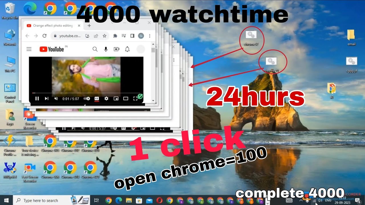 open video in all chrome profile with one click || How to open link with 1 click in all chrome open