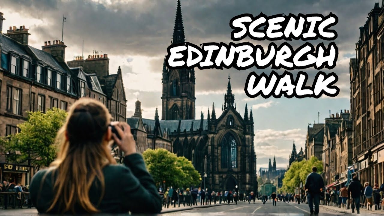 Edinburgh: Princes Street Walk to the Scott Monument | 4K City Walk