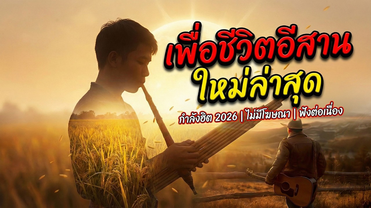 🚗 รวมเพลงอีสานซึ้งๆ 2026 | เพื่อนเดินทาง ฟังยาว (ขับรถ/ทำงาน)
