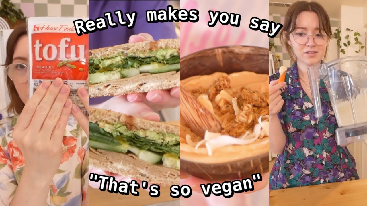 A week of eating only stereotypical vegan foods 🌱🥗🍌 (PART 1/3)