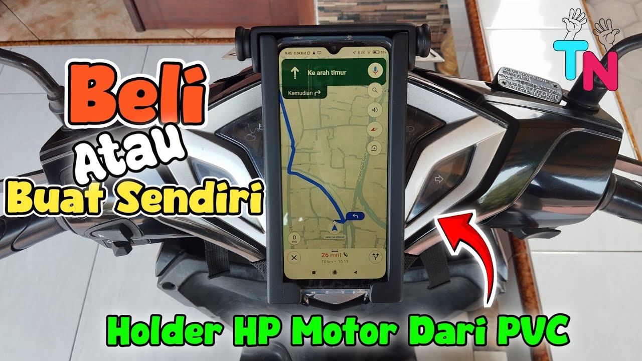 OJOL WAJIB PUNYA💡💡💡DIY holder hp motor dari bahan pvc