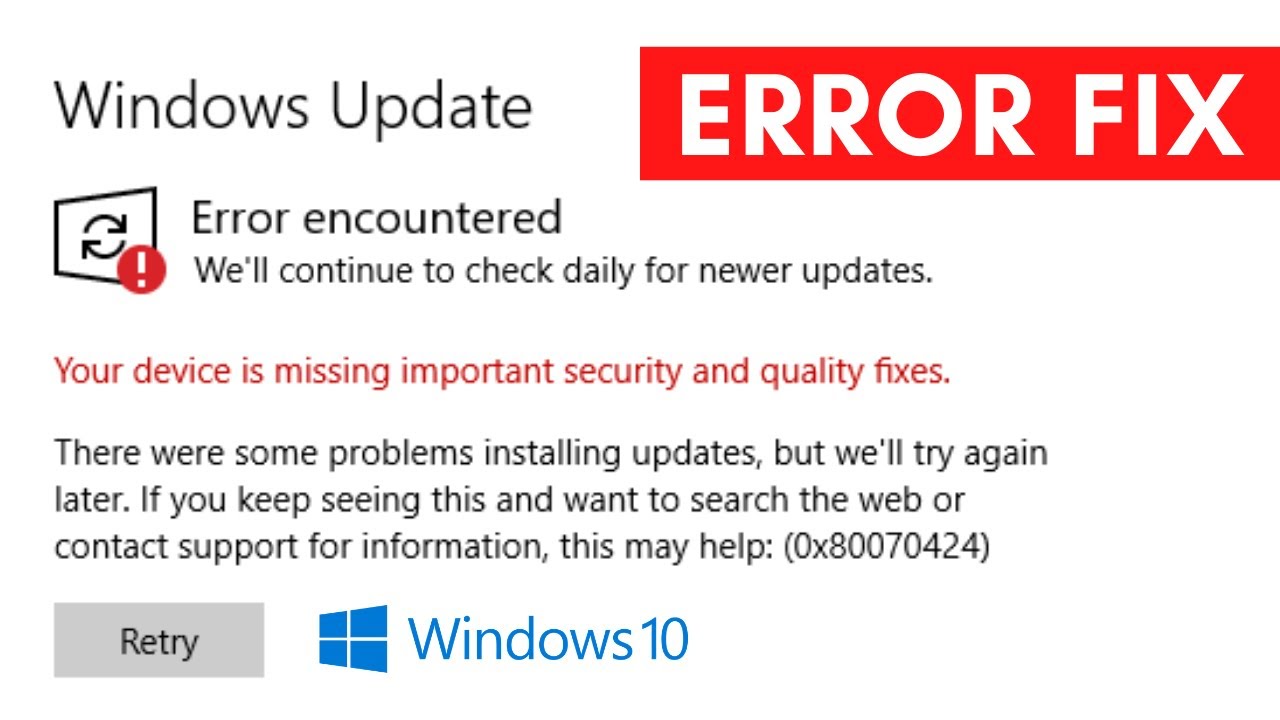 How To Fix Windows Update Error on Windows 10 | Windows Update Not Working Problem