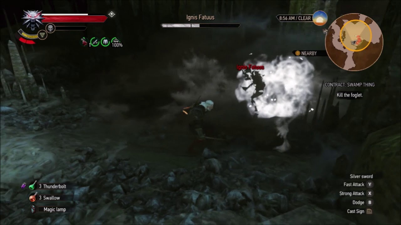 The Witcher 3 Boss 10 - Ignis Fatuus