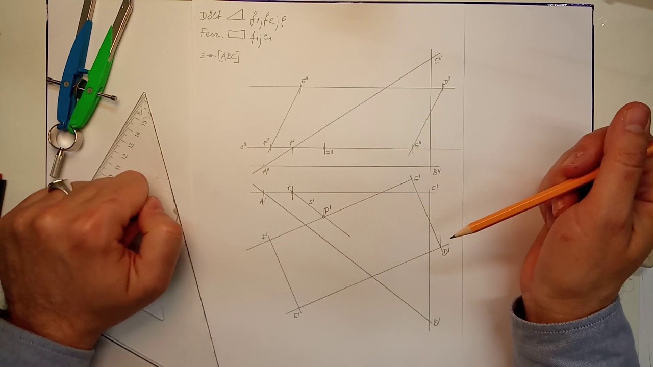 4 Síkidomok áthatása - 2 Döféspontszerkesztés