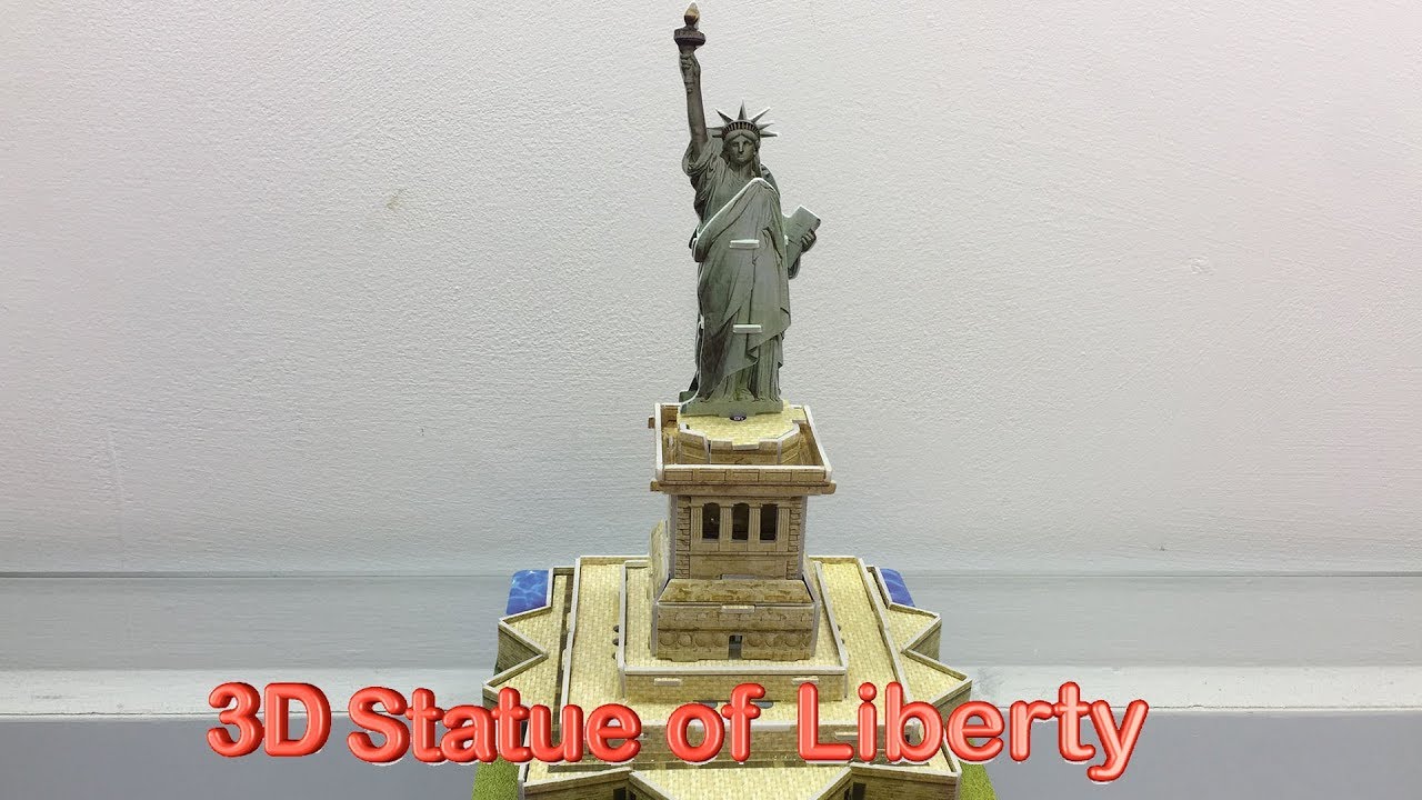 DIY Miniature Statue Of Liberty ~ 3D Puzzle world's great