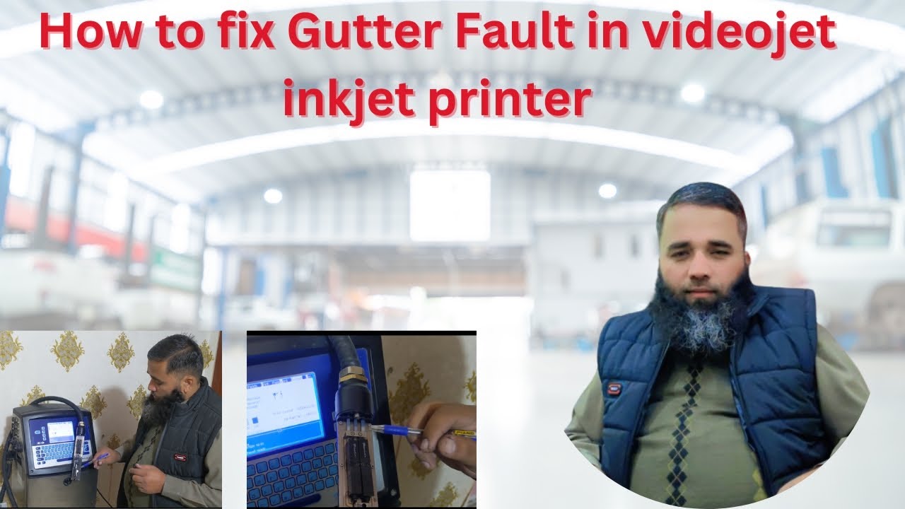 How to fix Gutter Fault Problem in Videojet 1000 series  countious inkjet Printers.