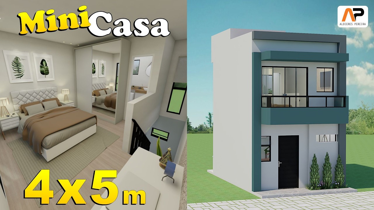Projeto de Mini Casa de 4x5 metros – (Fotos e Medidas)