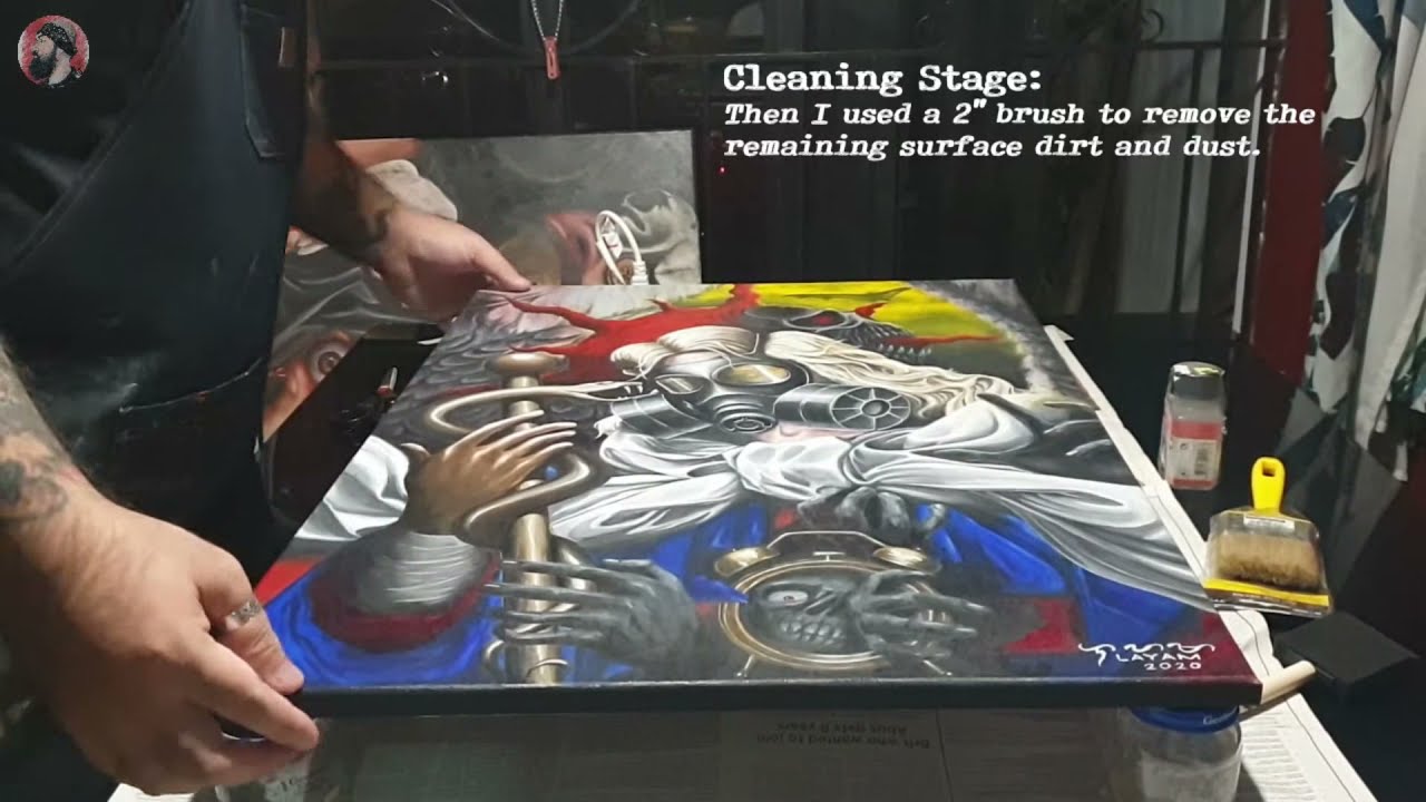 Varnishing Acrylic Paintings Using Amsterdam Satin Varnish