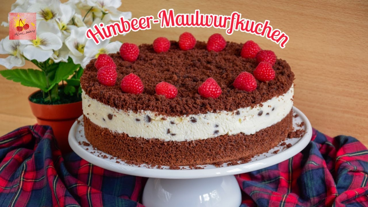 Maulwurfkuchen Deluxe/ Mit Himbeeren und Schokodrops