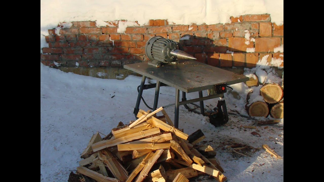 Супер колун электрический винтовой СКЭВ-1. We produce log splitter in the spring.
