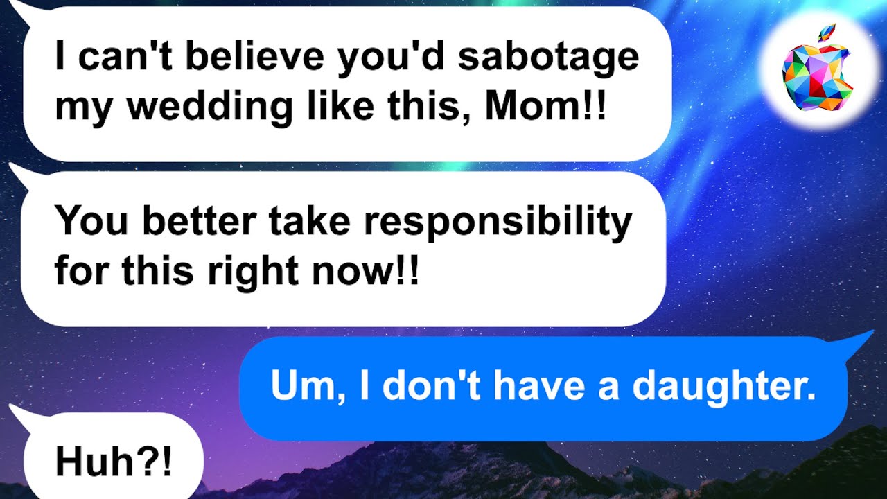 【Apple】My daughter who cut me off said I sabotaged her wedding. I don't know how, since I never went