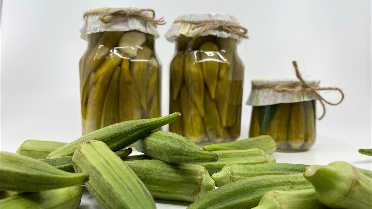 Բամիա - թթու 💯💯💯 Маринованная Бамия💯👌👌How to Pickle Okra