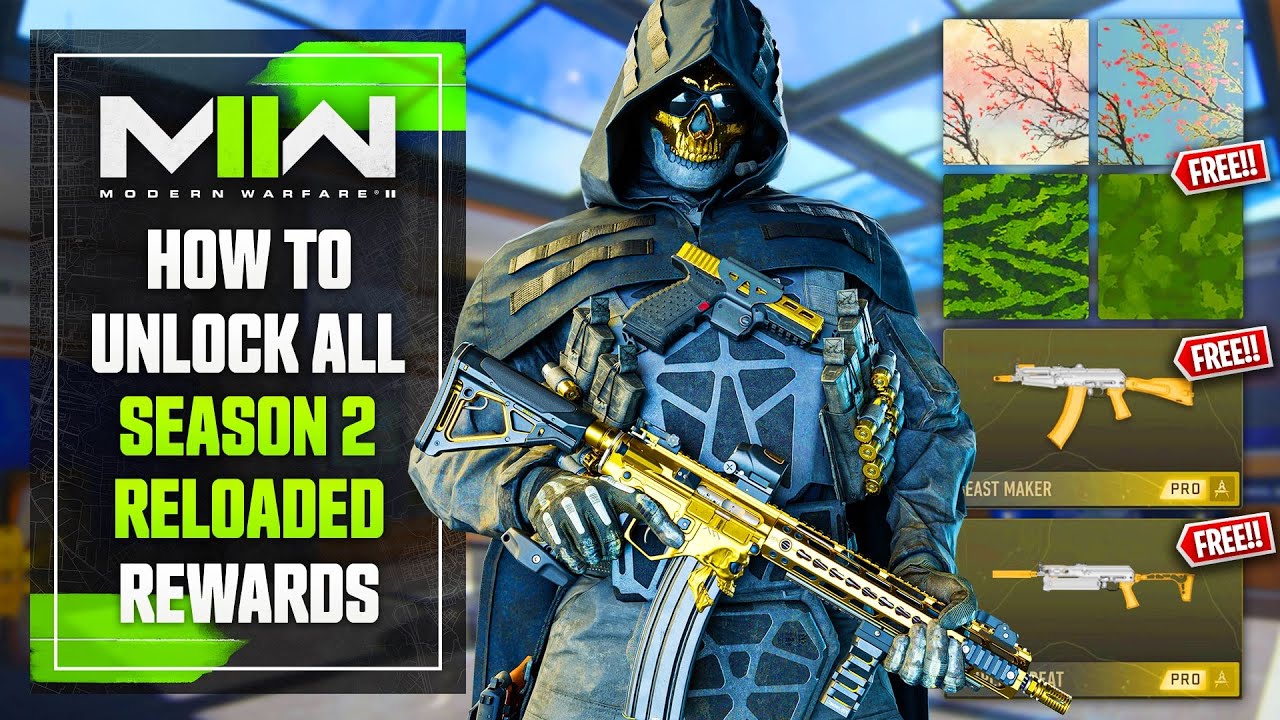 Modern Warfare 2: How to UNLOCK ALL 15 EXCLUSIVE REWARDS of Season 2 Reloaded... (Limited Rewards)