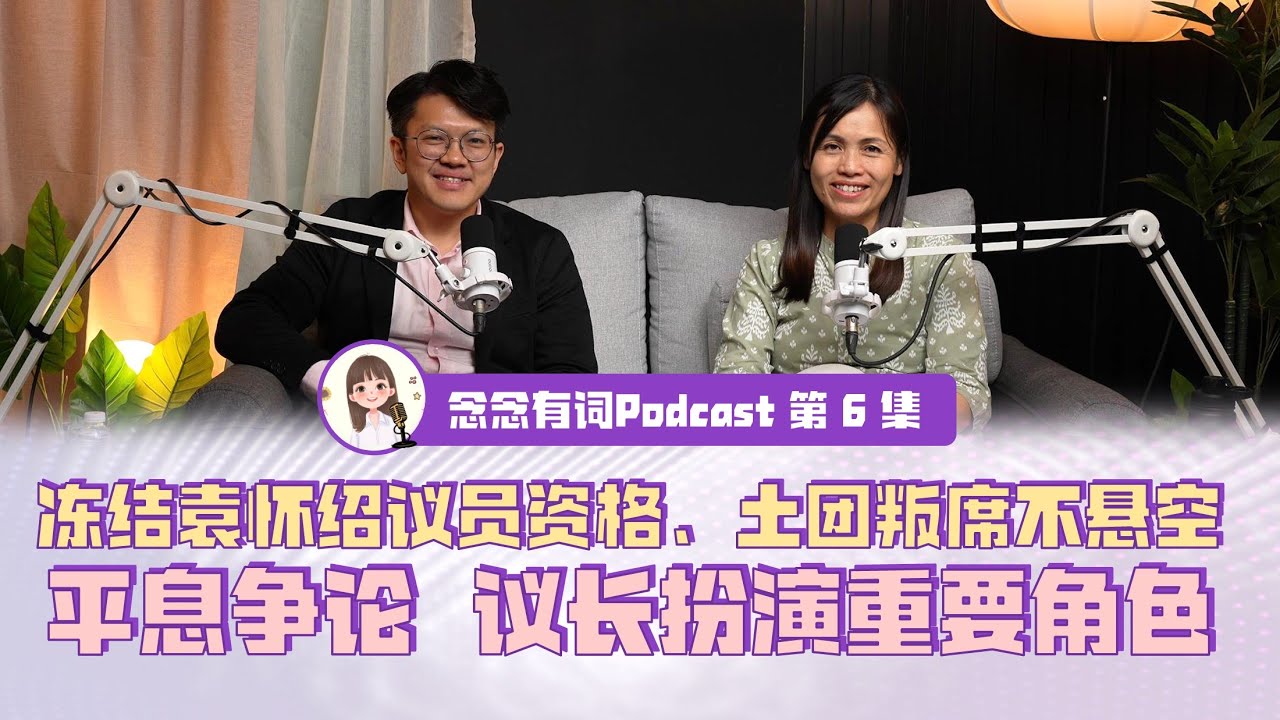 【念念有词 EP6】团结政府捍卫冻结袁怀绍议员资格、土团6叛将议席不悬空裁决（字幕开CC）