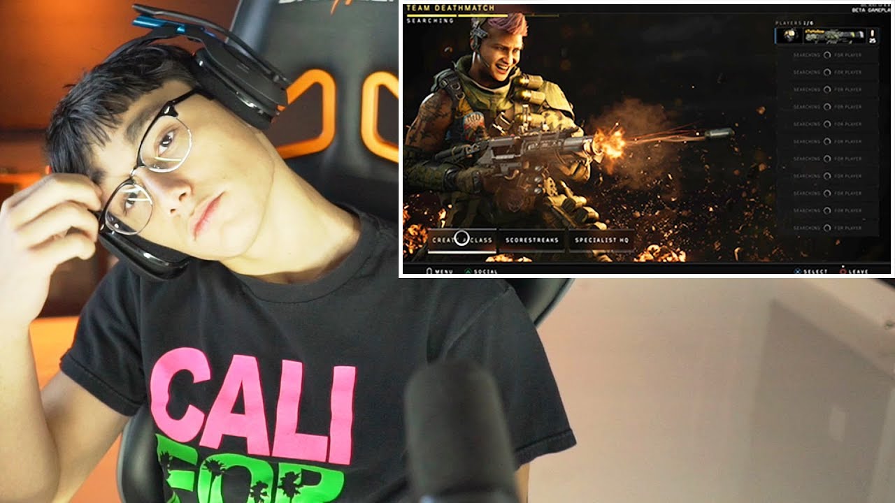 I SECRETLY Recorded My Nephew Playing Black Ops 4 Beta..