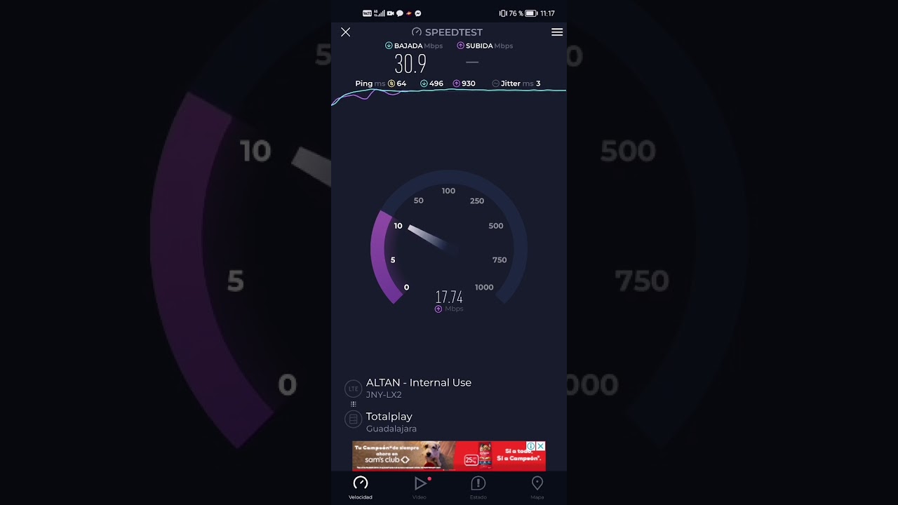 Test de velocidad MEGA |#MegaMovil #Mwgacable #SpeedTest
