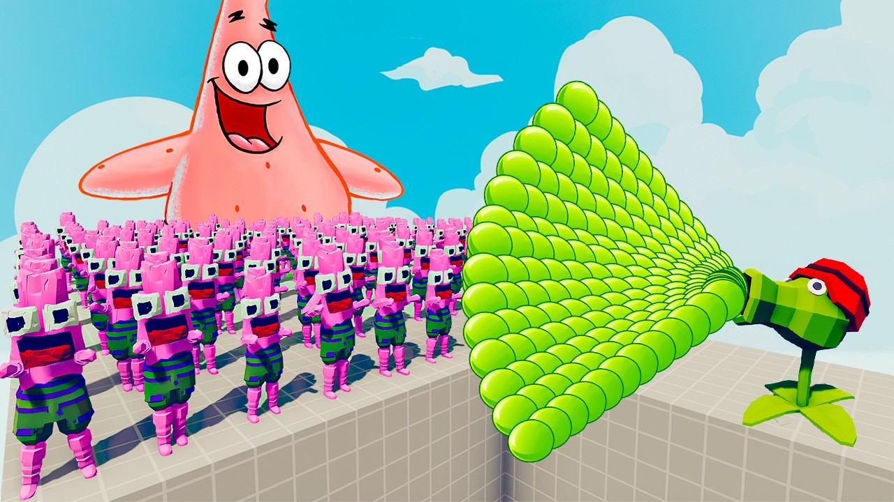 200x PATRICK + 1x GIANT vs EVERY GOD - Totally Accurate Battle Simulator TABS