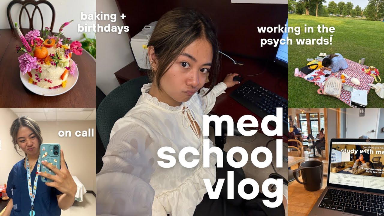 MED SCHOOL days in my life | hospital psychiatry, call shifts, research, and birthdays!