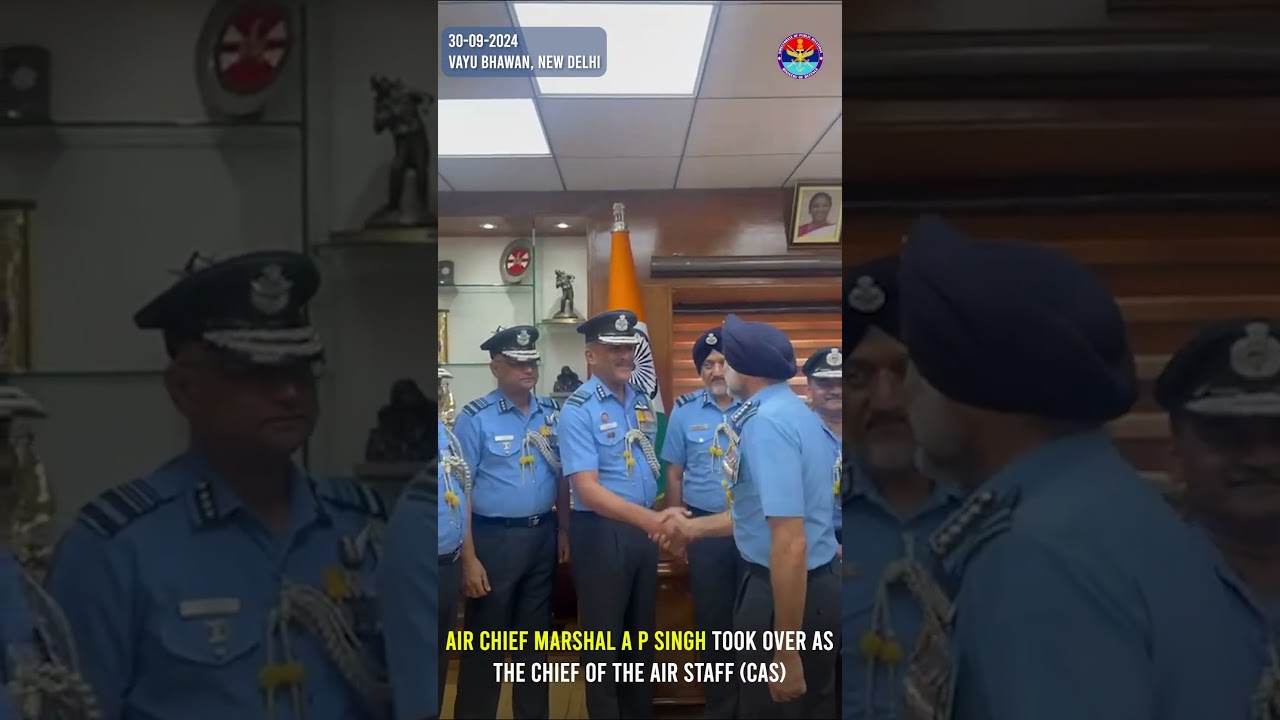 Air Chief Marshal AP Singh Has Taken Over As The Chief Of The Air Staff Today