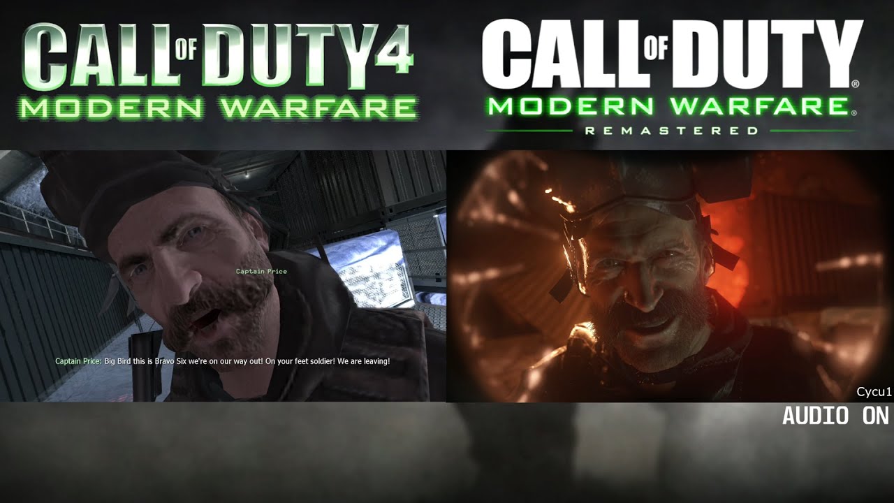 Call of Duty Modern Warfare Remastered vs Original  - Crew Expendable - Side-by-Side Comparison