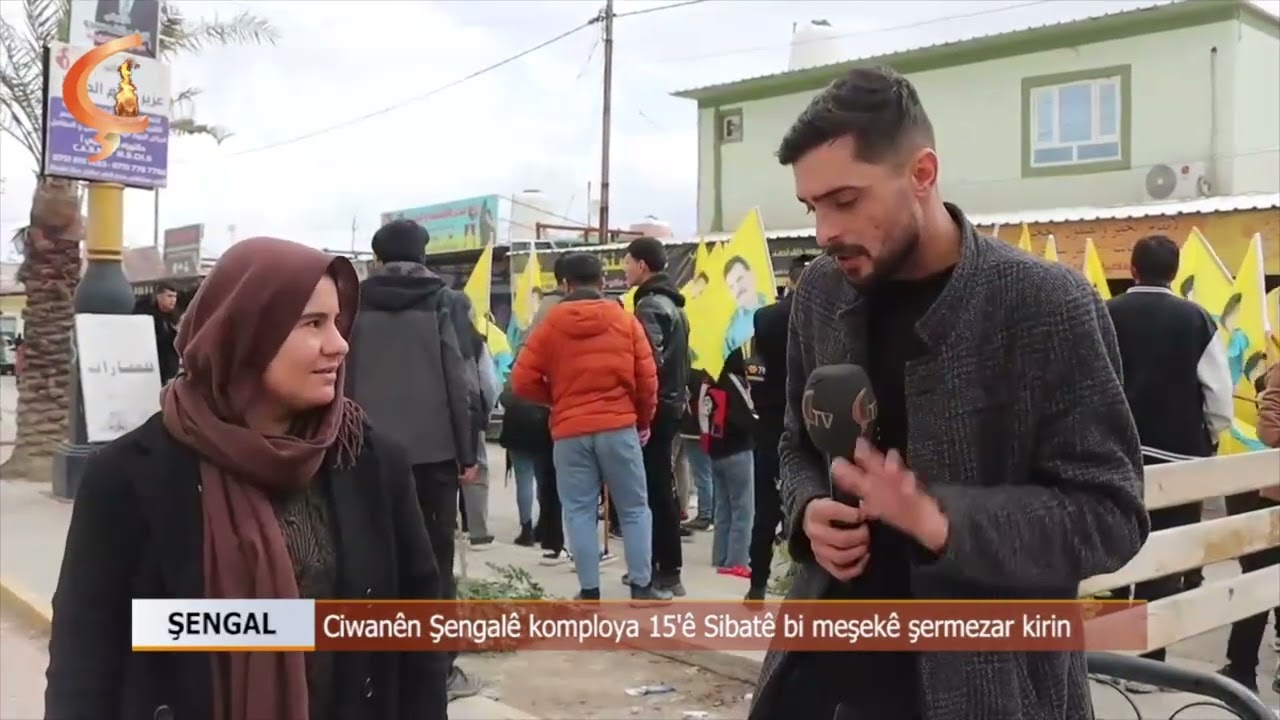Dosya Taybet | ŞENGAL   |  Ciwanên Şengalê komploya 15'ê Sibatê bi meşekê şermezar kirin
