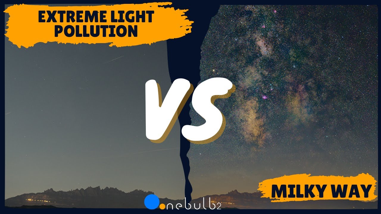MILKY WAY VS EXTREME LIGTH POLLUTION