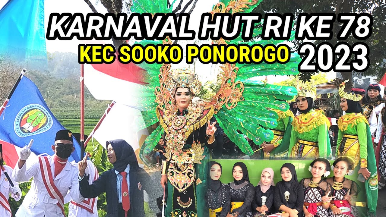 Karnaval HUT RI kecamatan Sooko 2023
