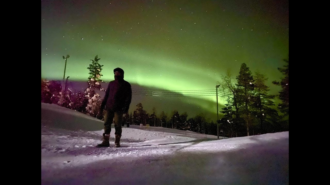 Snowboarder Chris Vos snow trip Finland 2022