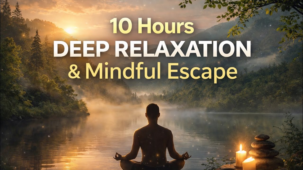 10 Hours Deep Relaxation & Mindful Escape Music