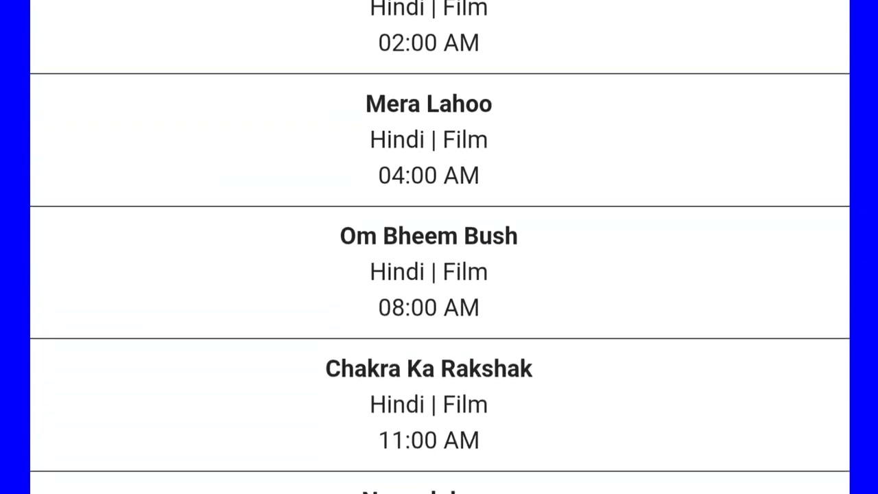 DD Free Dish Hindi Movie Schedule 10 April 2026 | DD Free Dish New Update 10 April 2026