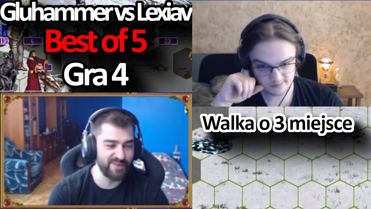 Gluhammer vs Lexiav - Mecz o 3 miejsce - Gra 4 | Castle vs Conflux (-8600) | Heroes 3 Turniej Jebus
