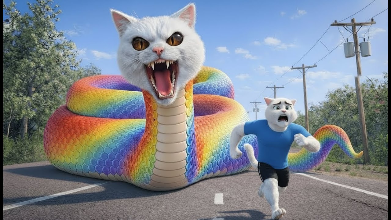 😱🐱 Bitten by worms?! The terrifying transformation of this kitten ⚡/AI Cat Story