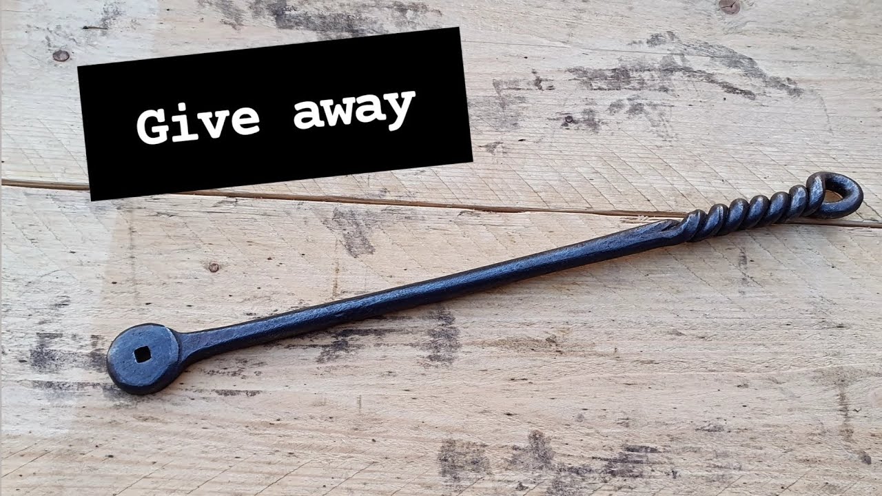 Making a nail header tool, give away. Blacksmith tools. 