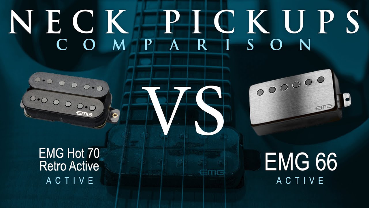 EMG HOT 70 RETRO ACTIVE vs EMG 66 - Active Neck Pickup Guitar Tone Comparison Demo