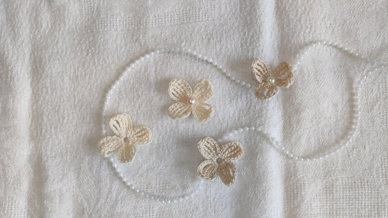Tuto fleurs au crochet facile et rapide à réaliser (2ème modèle) #diy #crochet #tuto #fleur 🙂❤️