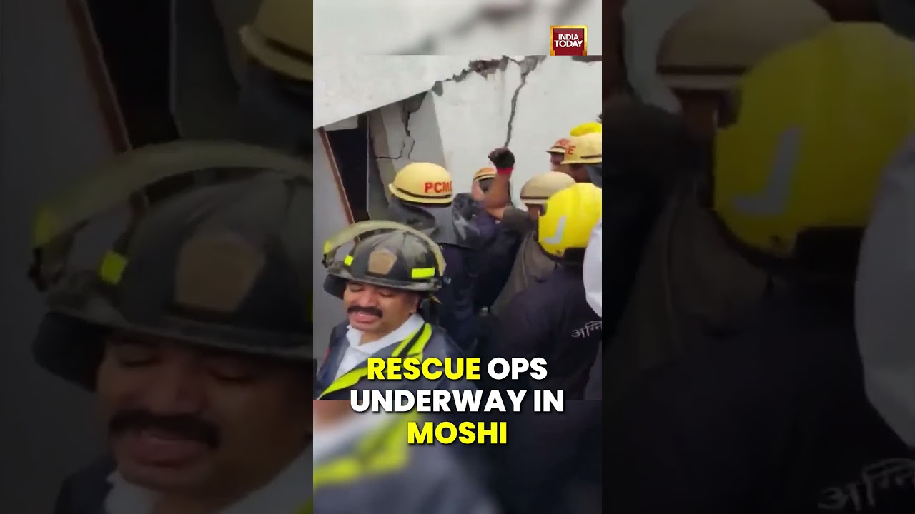 Mumbai Monsoon: Building Collapse | Rescue Operations Underway In Pimpri Chinchwad's Moshi