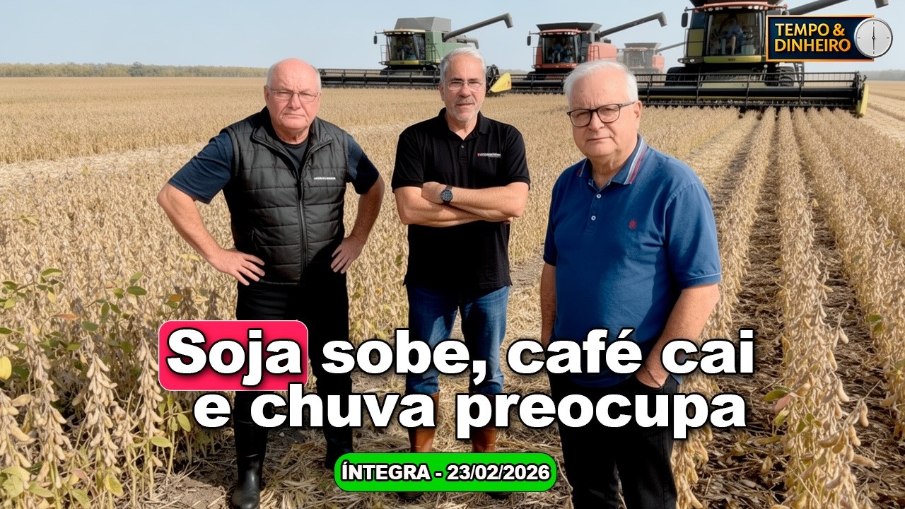 Soja em alta observa dólar em queda. Café cai em NY. Chuvas e alerta para várias regiões