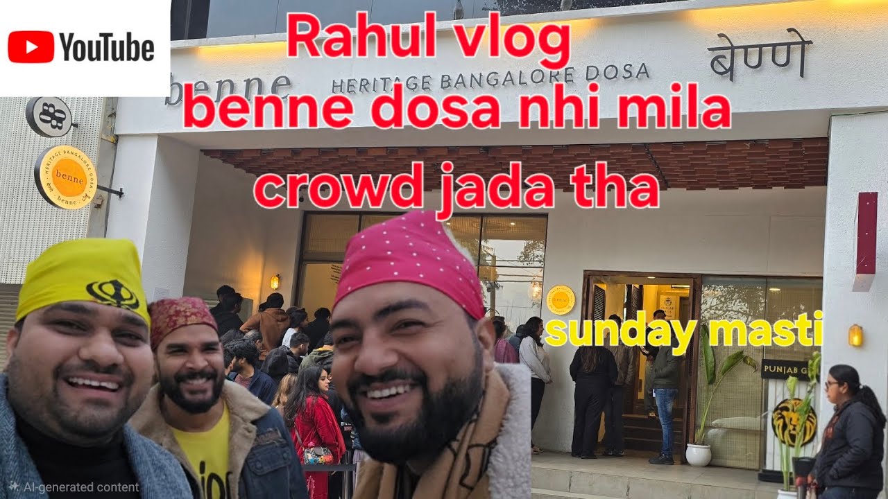 Rahulvlog || benne dosa || crowed || bangla shaheeb || sundayfunday || VLOG || haldiram || nehru 