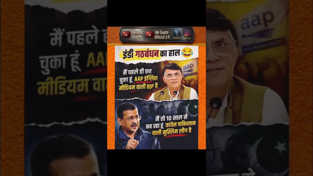 Congress ll Aam aadmi party ll BJP #aamaadmiparty #vs #congress