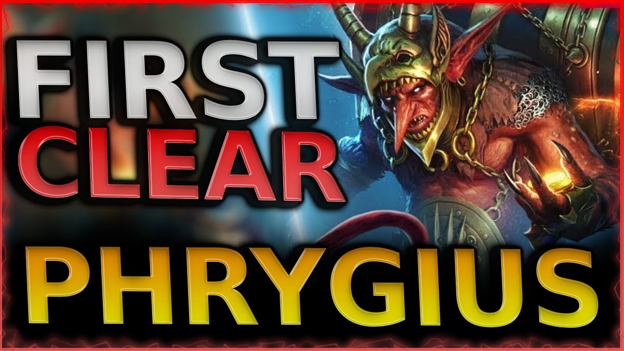 HITS REALLY HARD - PHRYGIUS FIRST CLEAR AND RUN - GRIM FOREST TEST SERVER | RAID SHADOW LEGENDS