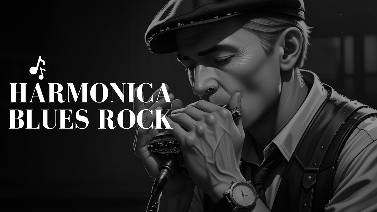 Relaxing Blues Rock Harmonica Quiet Night Mood for Reading