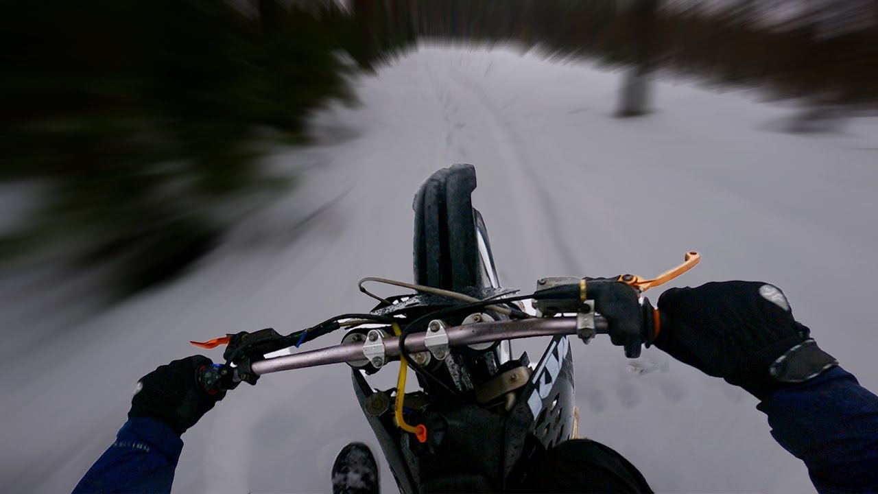 Ktm 300 Exc - Snow POV Full Throttle