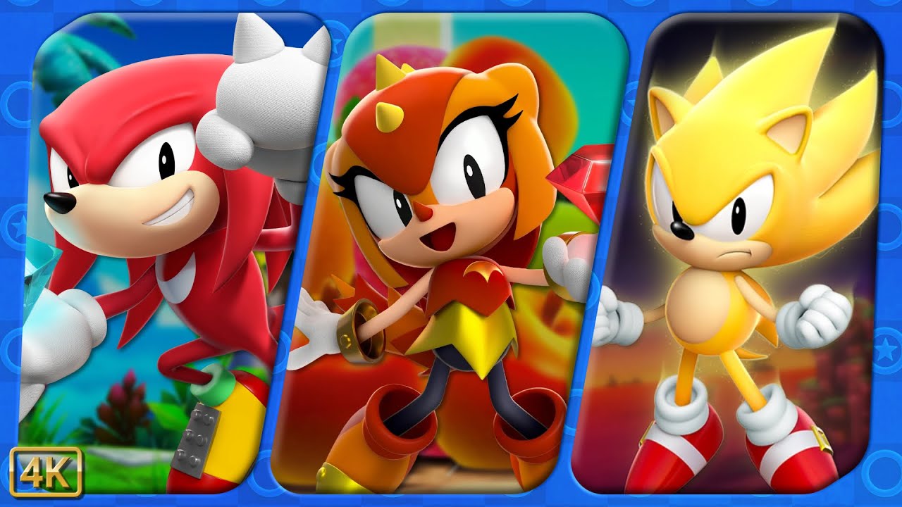 Sonic Superstars ⁴ᴷ Full Playthrough 100% (Knuckles's Story Mode, Trip's Story, & True Final Boss)